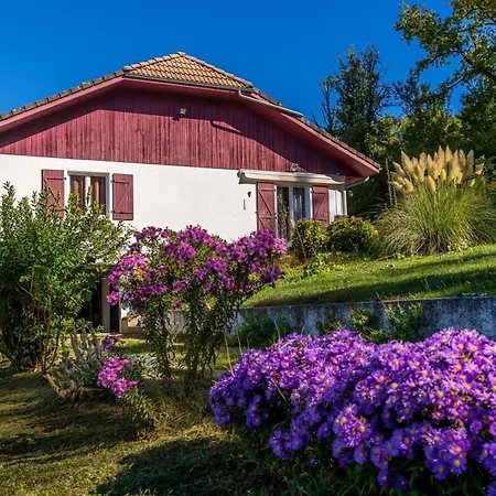 Maison Dans Un Parc De Verdure *